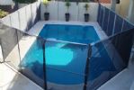Temporary pool fencing